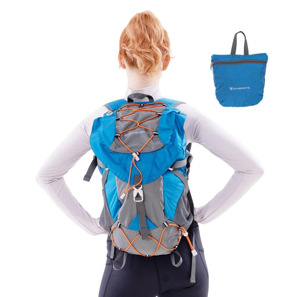 CITYSPORTS 20L Lightweight Hiking Backpack with Rain Cover, Blue