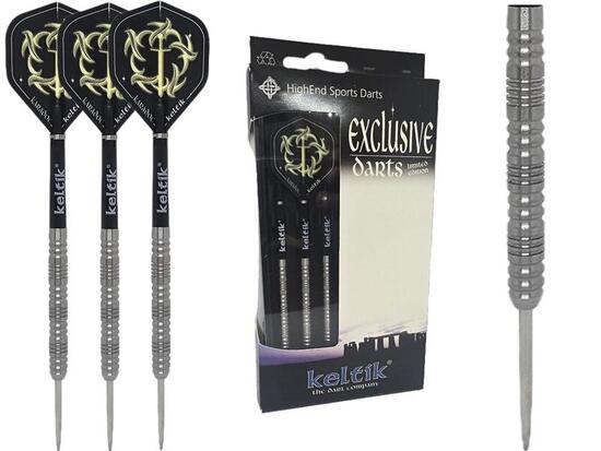 Steeldart Steel Dart Pfeile Keltik Corvin 22g Silver - 90% Tungsten