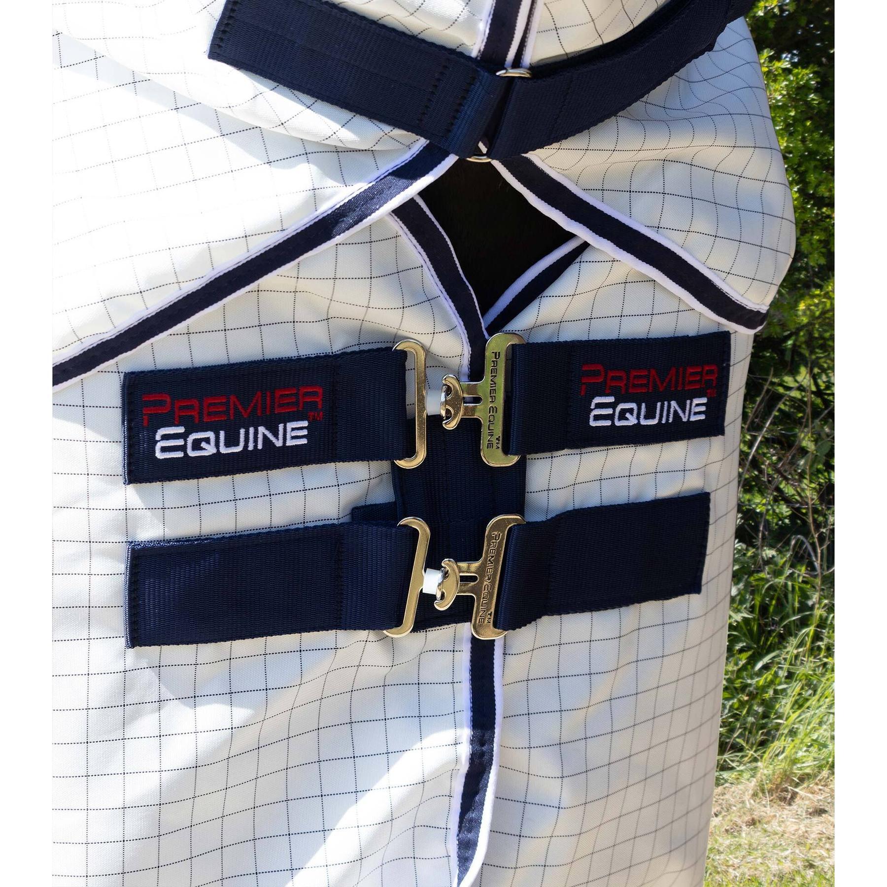 Coperta anti-mosche per cavalli - con copricollo Premier Equine 3/6