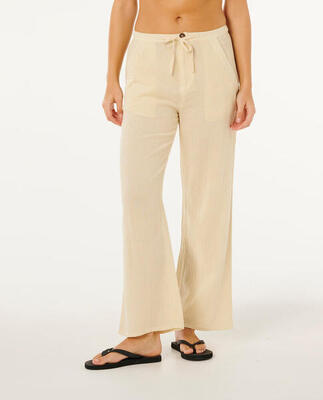 Rip curl classic surf wide leg pant - natural