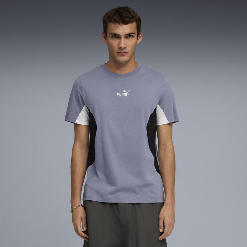 Tricou bărbați design color-block, turcoaz PUMA