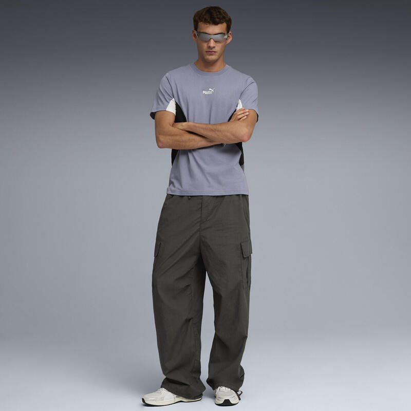 Tricou bărbați design color-block, turcoaz PUMA