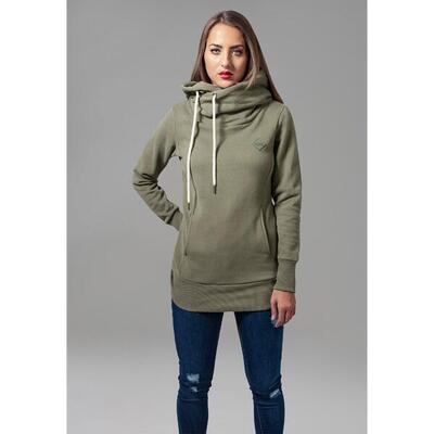 Dames hoodie urban classic long logopatch