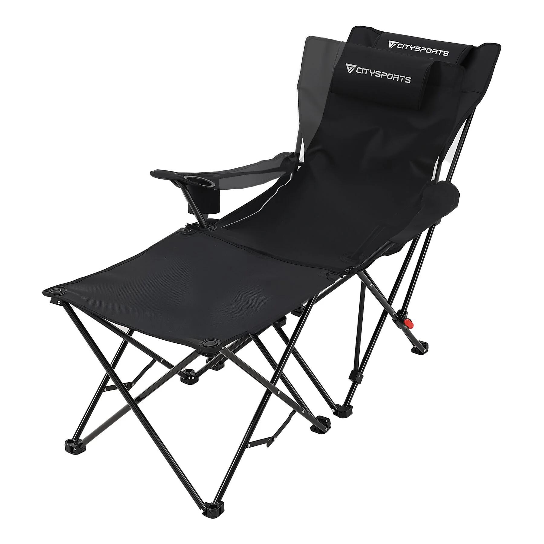 Silla Camping Plegable CITYSPORTS Reclinable Reposapiés 1/6