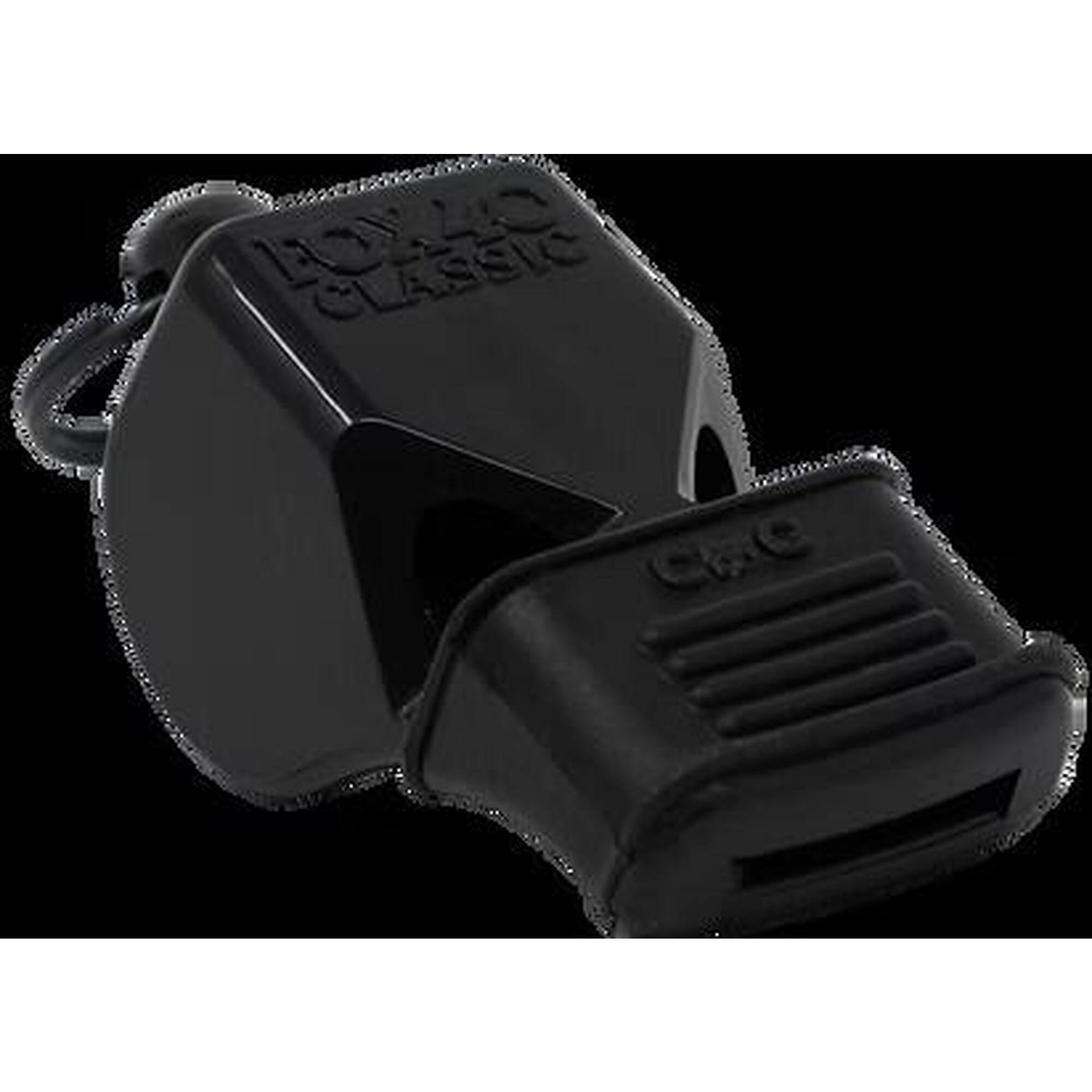 Pachet 2 fluiere Classic FOX40 si FOX40 CMG cu un snur, negru