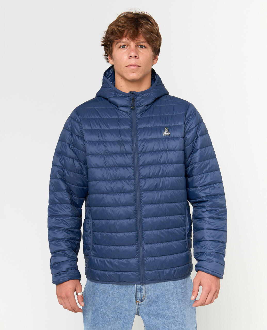 Rip Curl Anti Series Search Puffer Hood - Light Navy 4/7