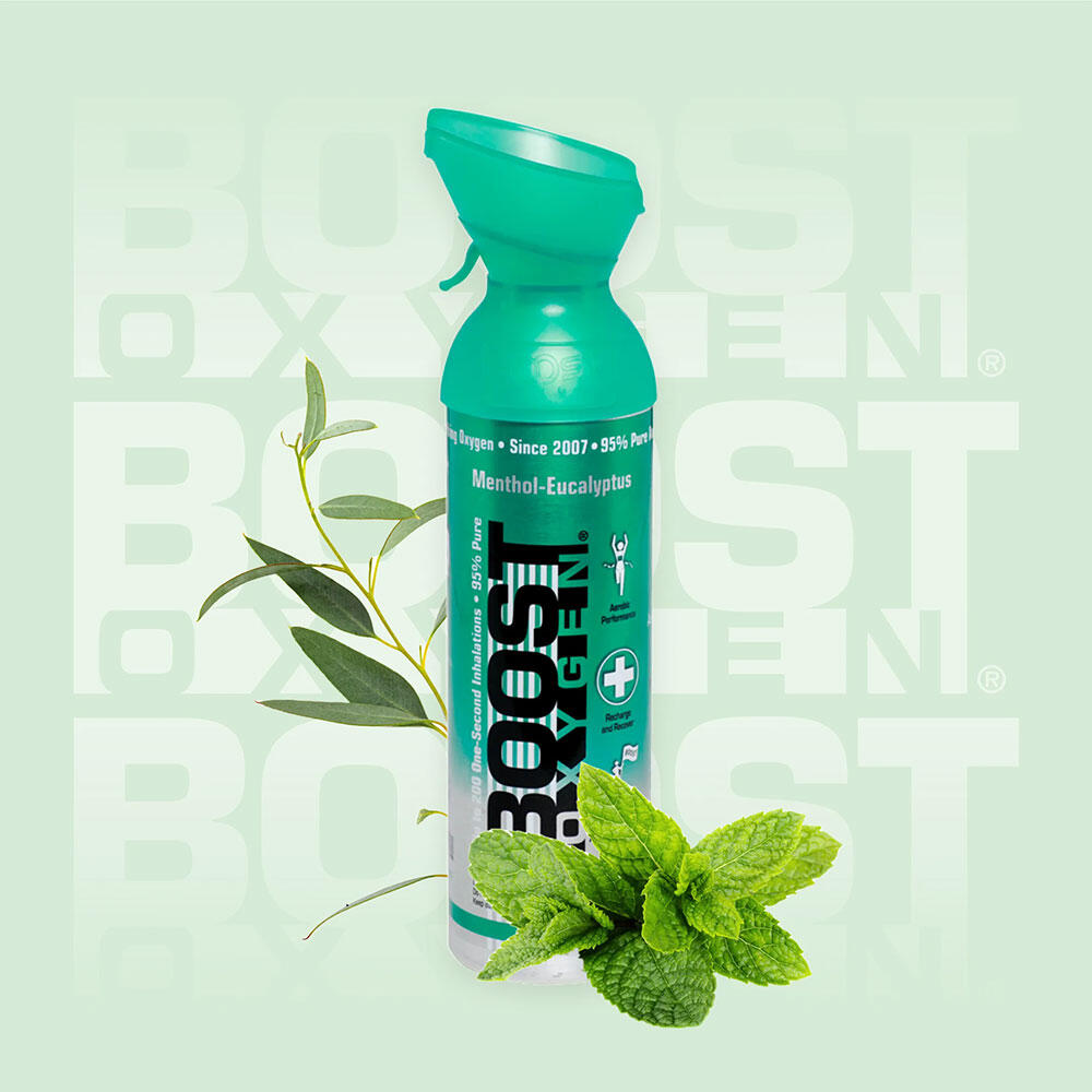 BOOST OXYGEN Doplňkový kyslík v plechovce Boost Oxygen Mentol Eukalyptus, malý, 2x3L