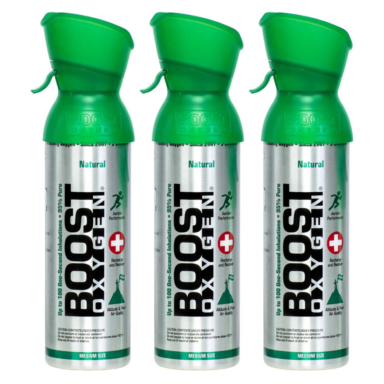 BOOST OXYGEN Doplňkový kyslík v plechovce Boost Oxygen Přírodní, střední, 3x5L