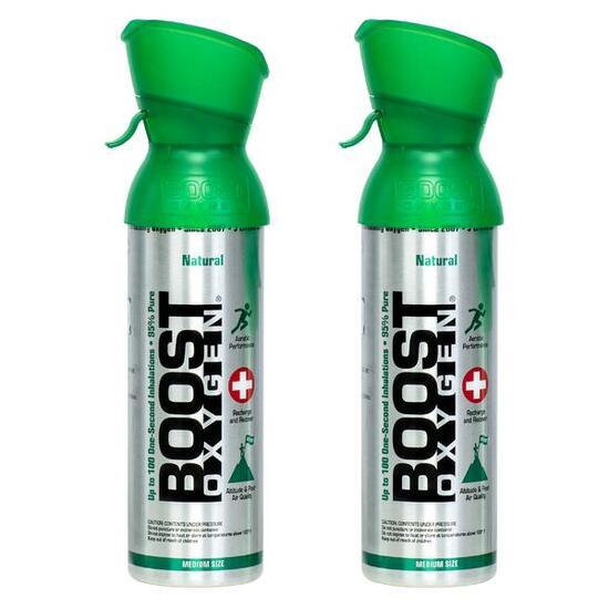 Boost Oxygen oxygène supplémentaire en bombe Naturel Moyen 2x5L