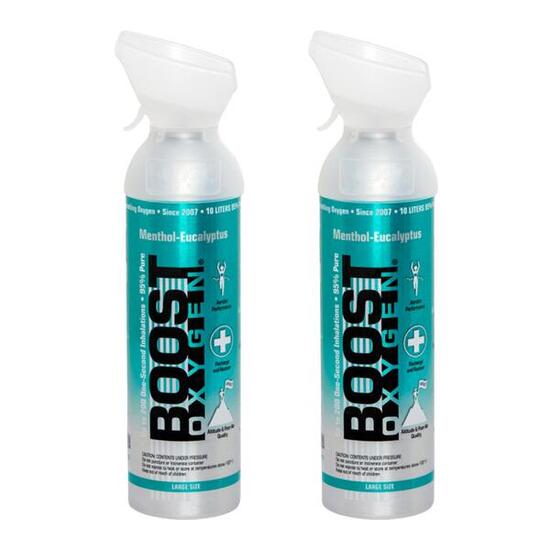 Boost Oxygen ossigeno supplementare in bomboletta Mentolo Eucalipto Grande 2x9L