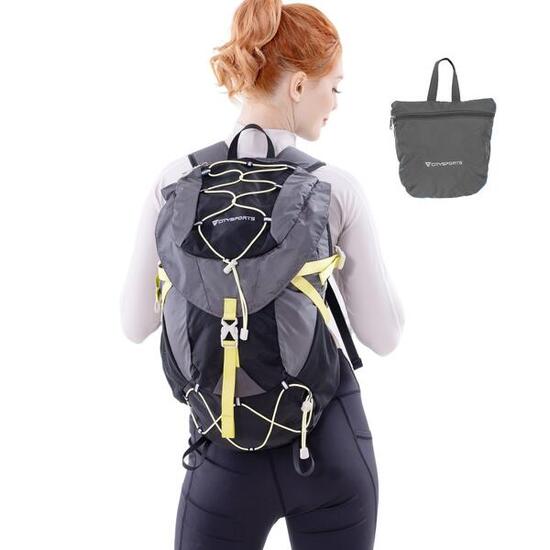 CITYSPORTS 20L Leicht Wandern Rucksack mit Regenhülle, Grau