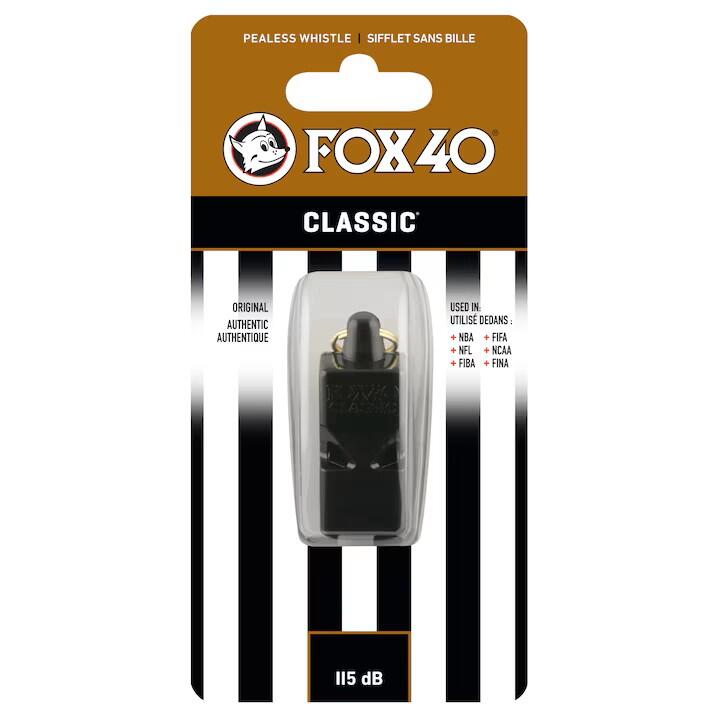 Fluier Fox40 Classic Oficial, negru