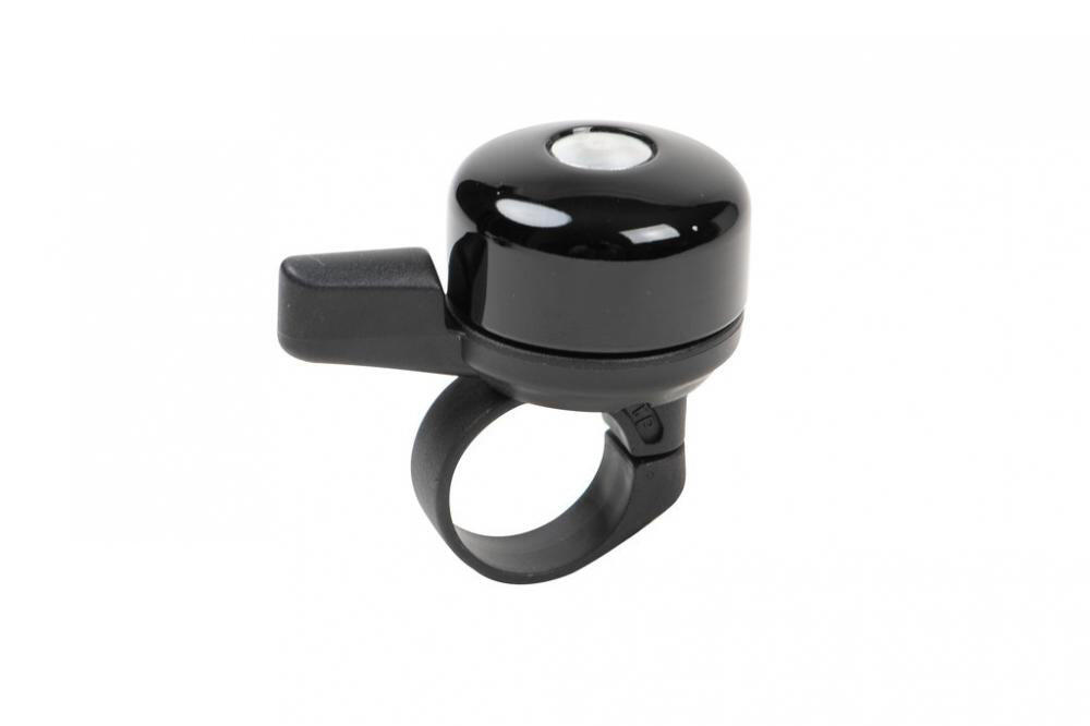 MOUNTY Dany mini sonnette vélo aluminium Ø38 mm noire 3/3