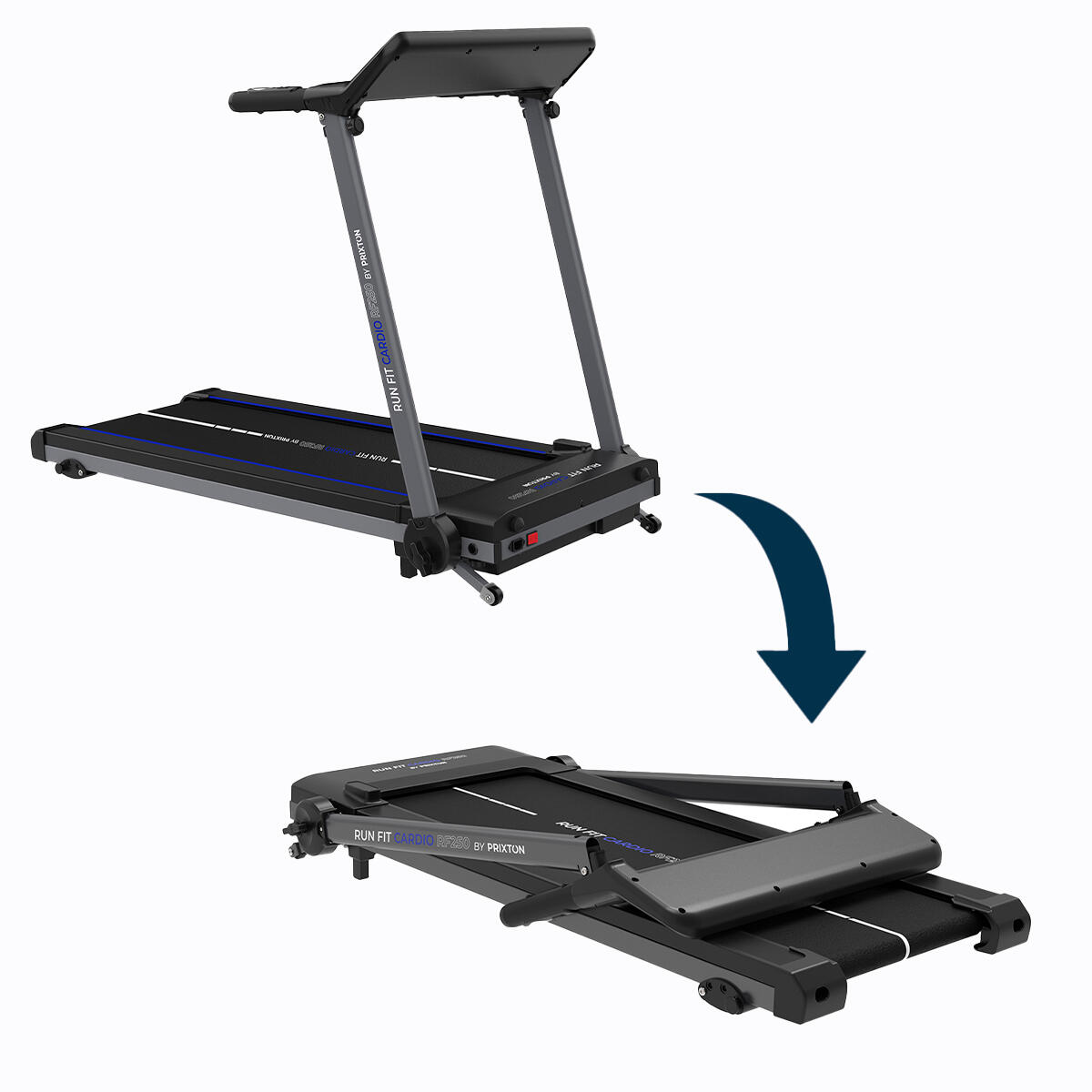 Tapis de course Run Fit Cardio 14 km/h Pliable 2/7