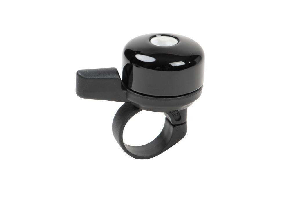 MOUNTY Dany mini dzwonek rowerowy aluminium Ø38 mm czarny