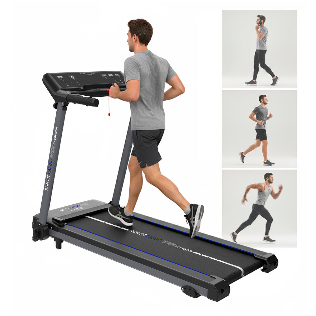 Tapis de course Run Fit Cardio 14 km/h Pliable 4/7