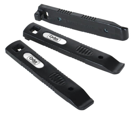 Cycplus Cyclus Pro - 3 leve pneumatici con nucleo metallico nero.