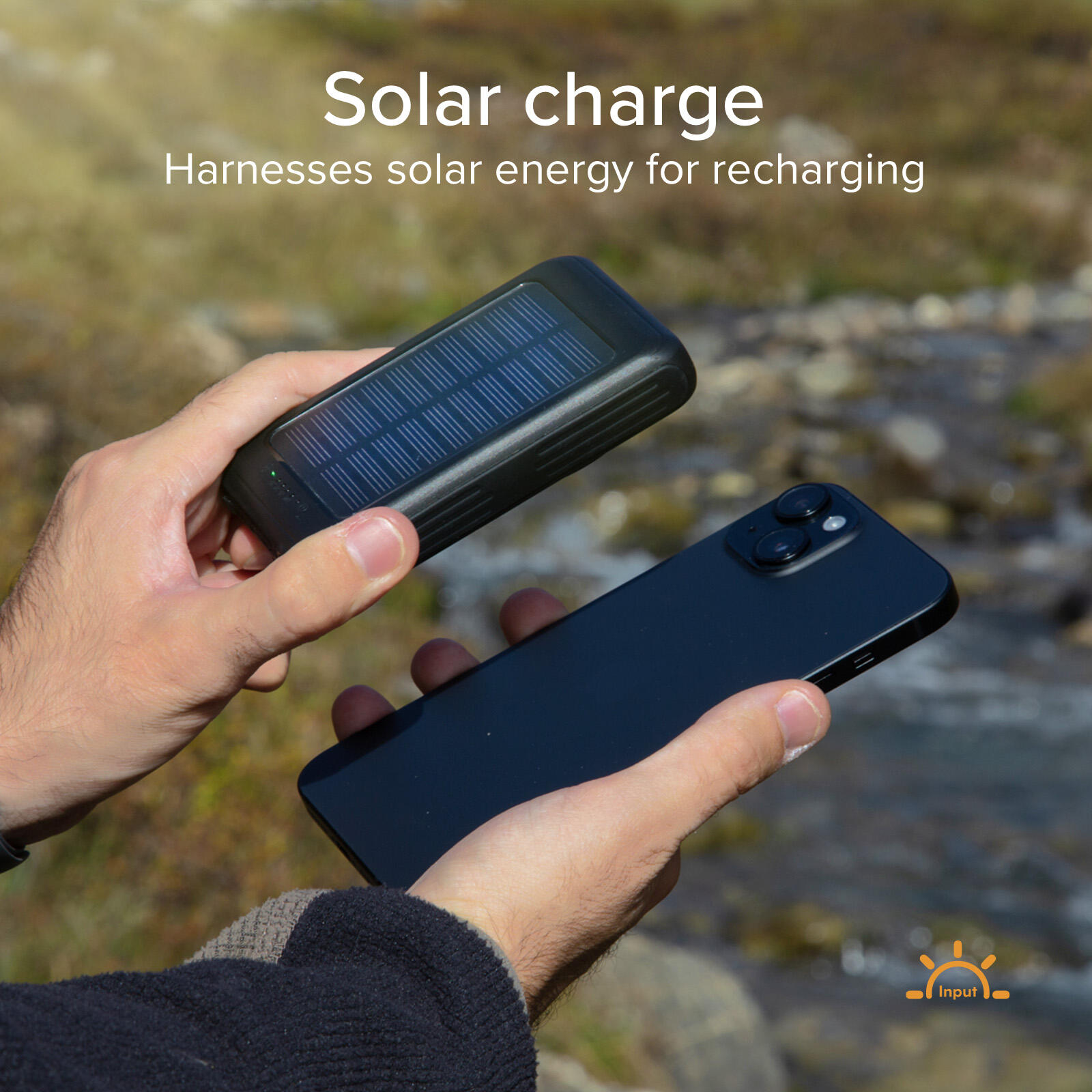 Powerbank Solare da 5000 mAh con Ricarica Wireless e Torcia 6/7