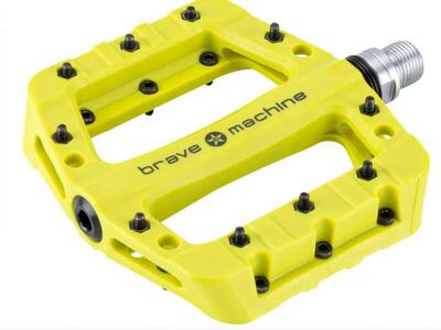 Pedale piattaforma BRAVE Dirt Light limegreen