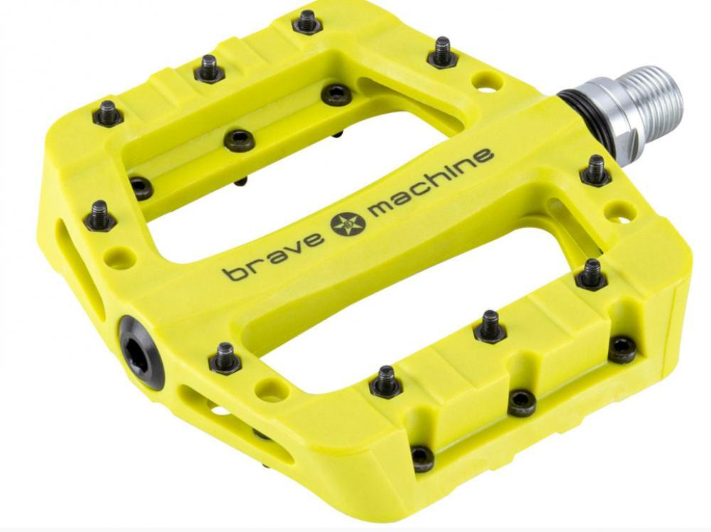 Pédale plateforme BRAVE Dirt Light vert lime 2/3