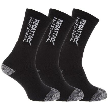 Chaussettes De Travail Renforcées (3 Paires) Homme (Noir)