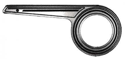 Protège-chaîne HORN SL23, aluminium poli Ø 22 cm
