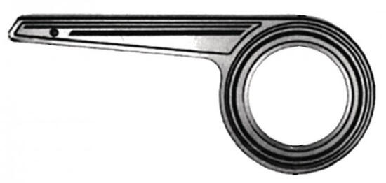 Protège-chaîne HORN SL23, aluminium poli Ø 22 cm