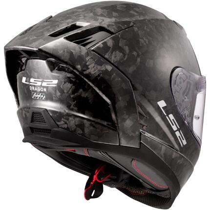 Kask integralny LS2 FF807 Dragon carbon 6K 3XL czarny/szary