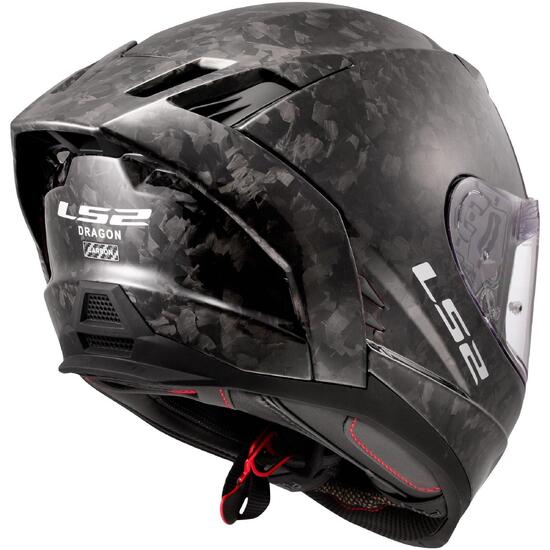 Kask integralny LS2 FF807 Dragon carbon 6K 3XL czarny/szary