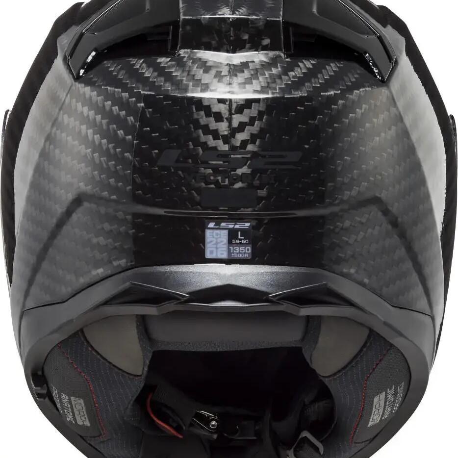 LS2 FF811 Vector II Carbon Solid — Full-Face Helmet, Black Carbon, XXS.