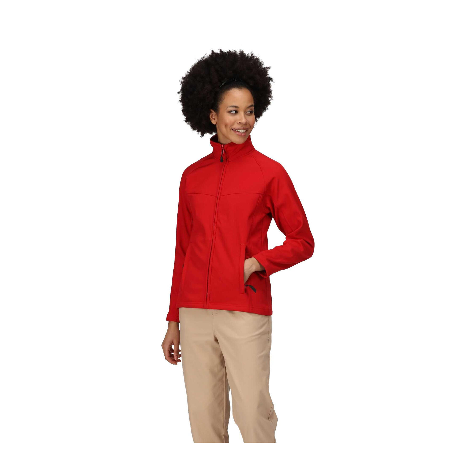 Regatta Uproar SoftshellJacke, winddicht Damen Rot/Mittelgrau 3/4