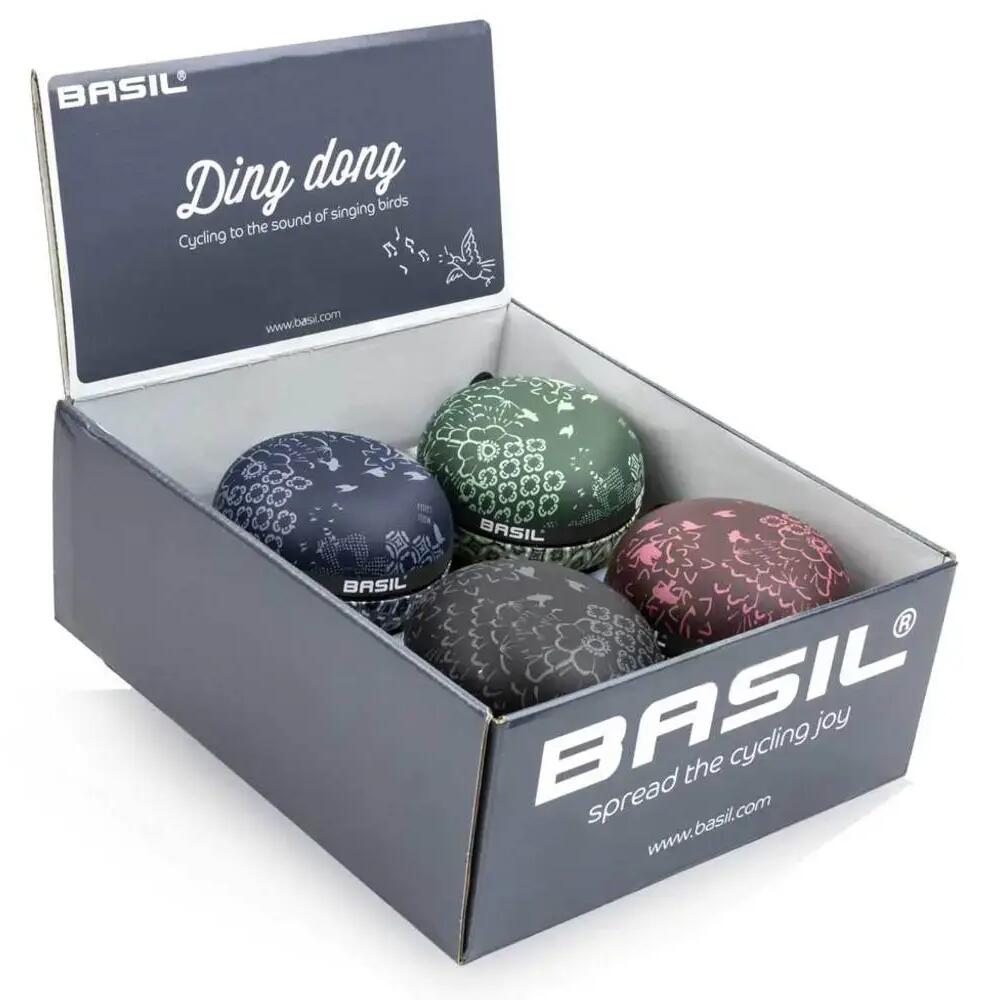 Basil Big Bell Boheme 4-pack Ding Dong Bicycle Bells 80 mm