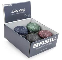 Basil Big Bell Boheme lot de 4 sonnettes vélo Ding Dong 80 mm