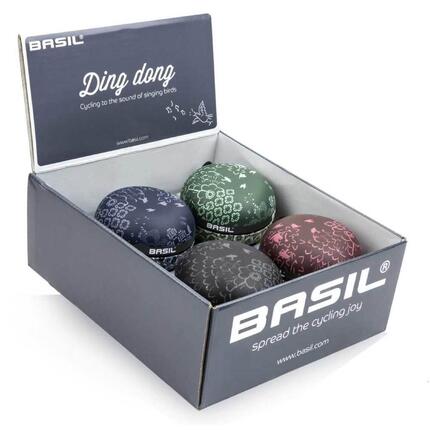 Basil Big Bell Boheme 4 szt. dzwonki rowerowe Ding Dong 80 mm