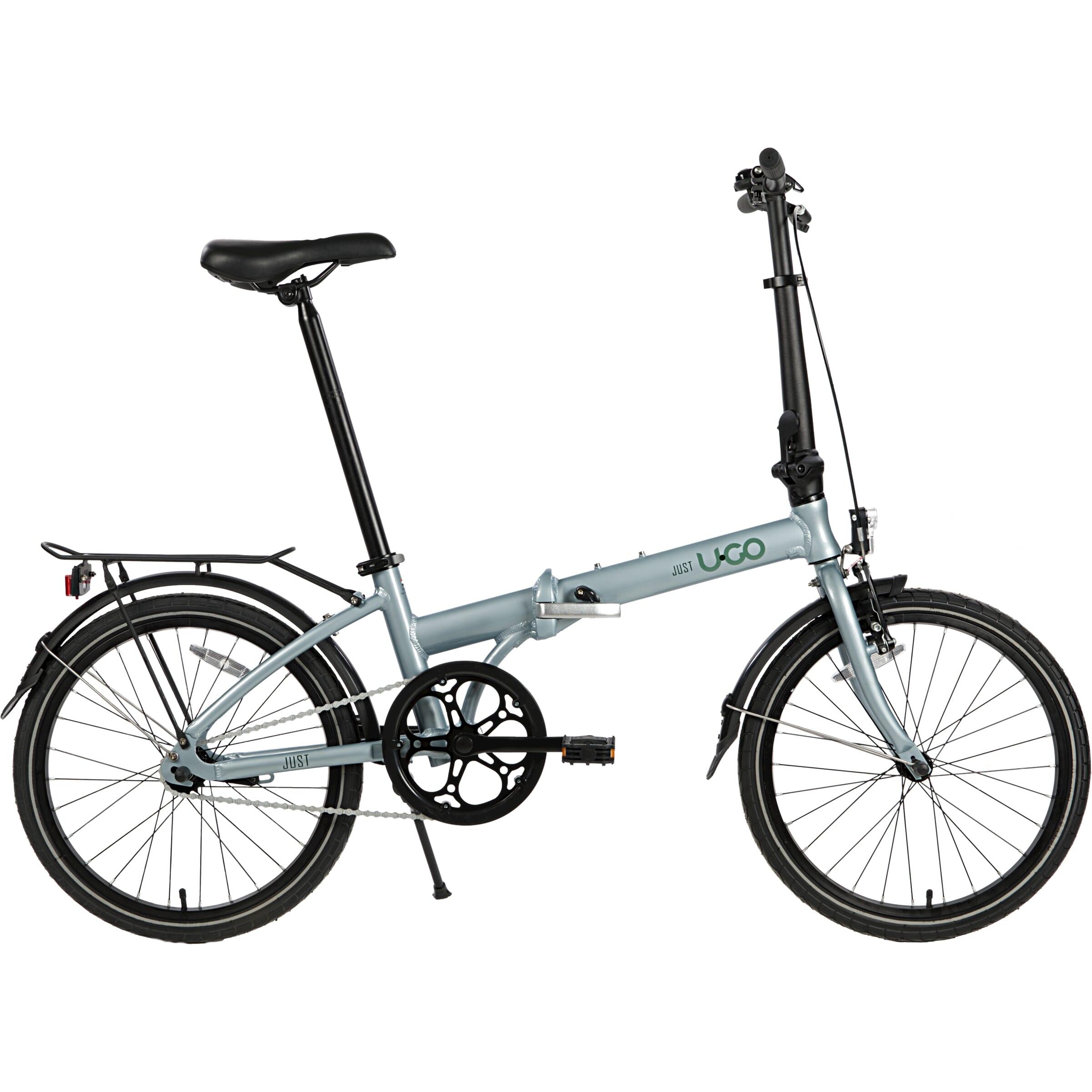 U•GO Just S1 bicicleta plegable 20'' single speed Misty Grey 1/3