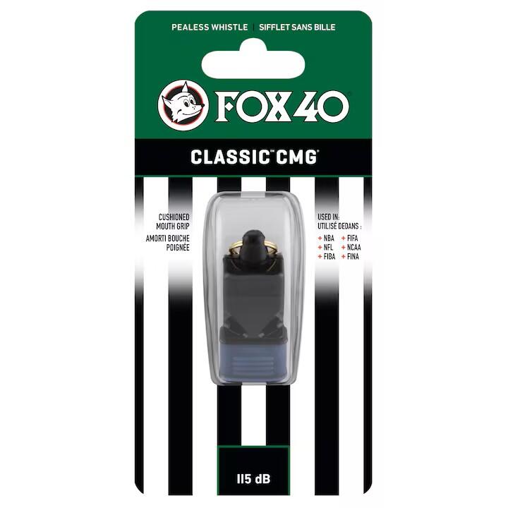 Fluier Fox40 Classic CMG Oficial, negru