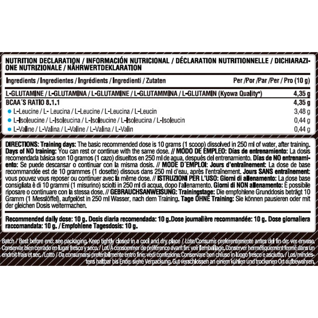 BCAA 8:1:1 + Glutamin - 300 g Orange LifePRO 4/6