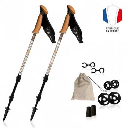Paires de bâtons de Randonnée Guidetti - Saint Jacques de Compostelle 62-135 cm
