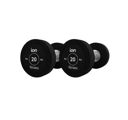 Runde Gummihanteln (Paar) - 2.5kg