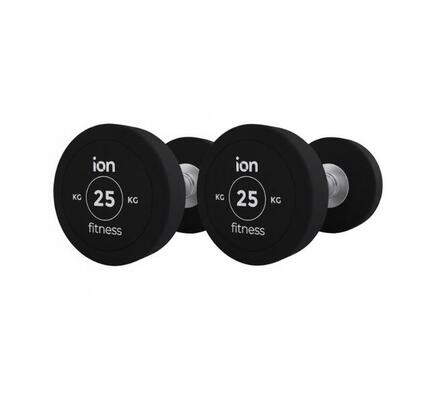 Runde Gummihanteln (Paar) - 2.5kg