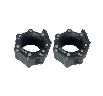 Blocchi per bilanciere olimpico in nylon neri (coppia)