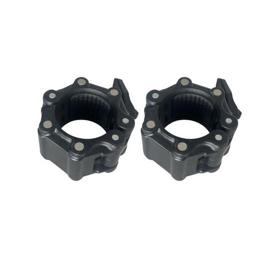 Blocchi per bilanciere olimpico in nylon neri (coppia)