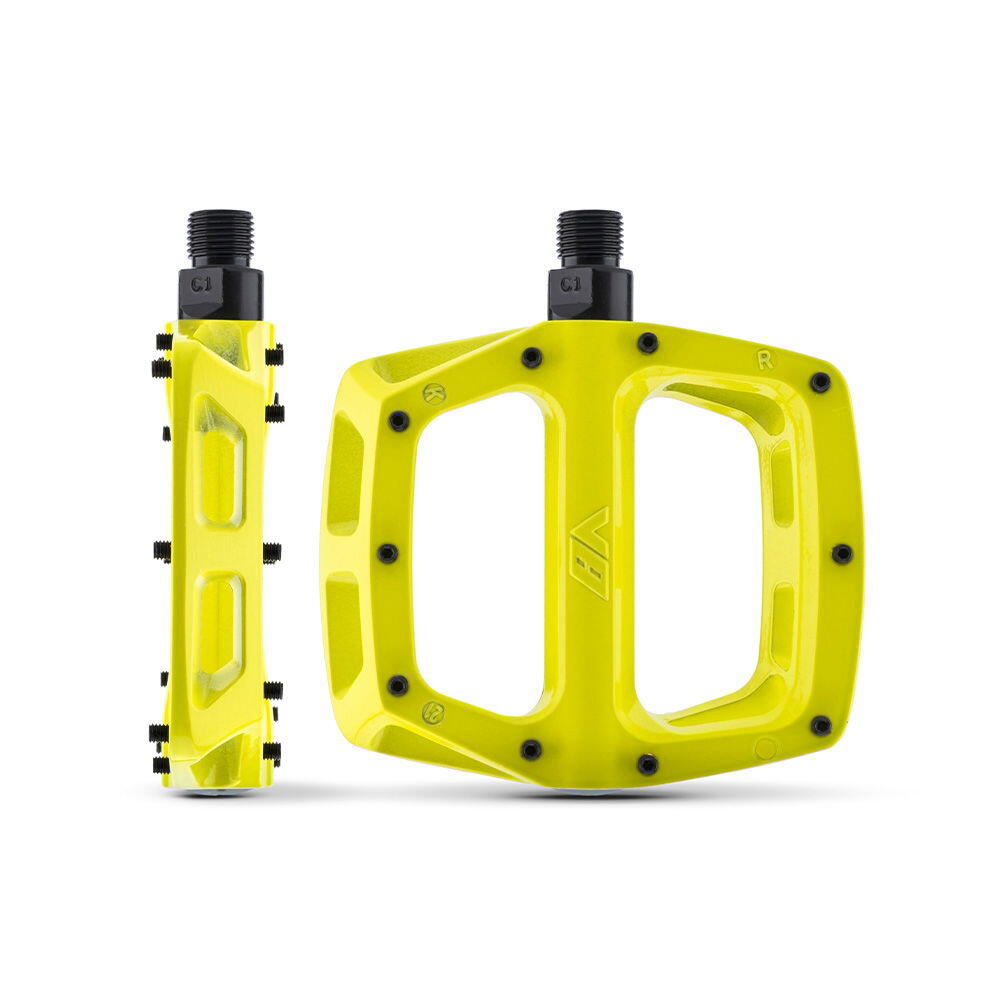DMR Pair of Flat Pedals V8 Lemon Lime