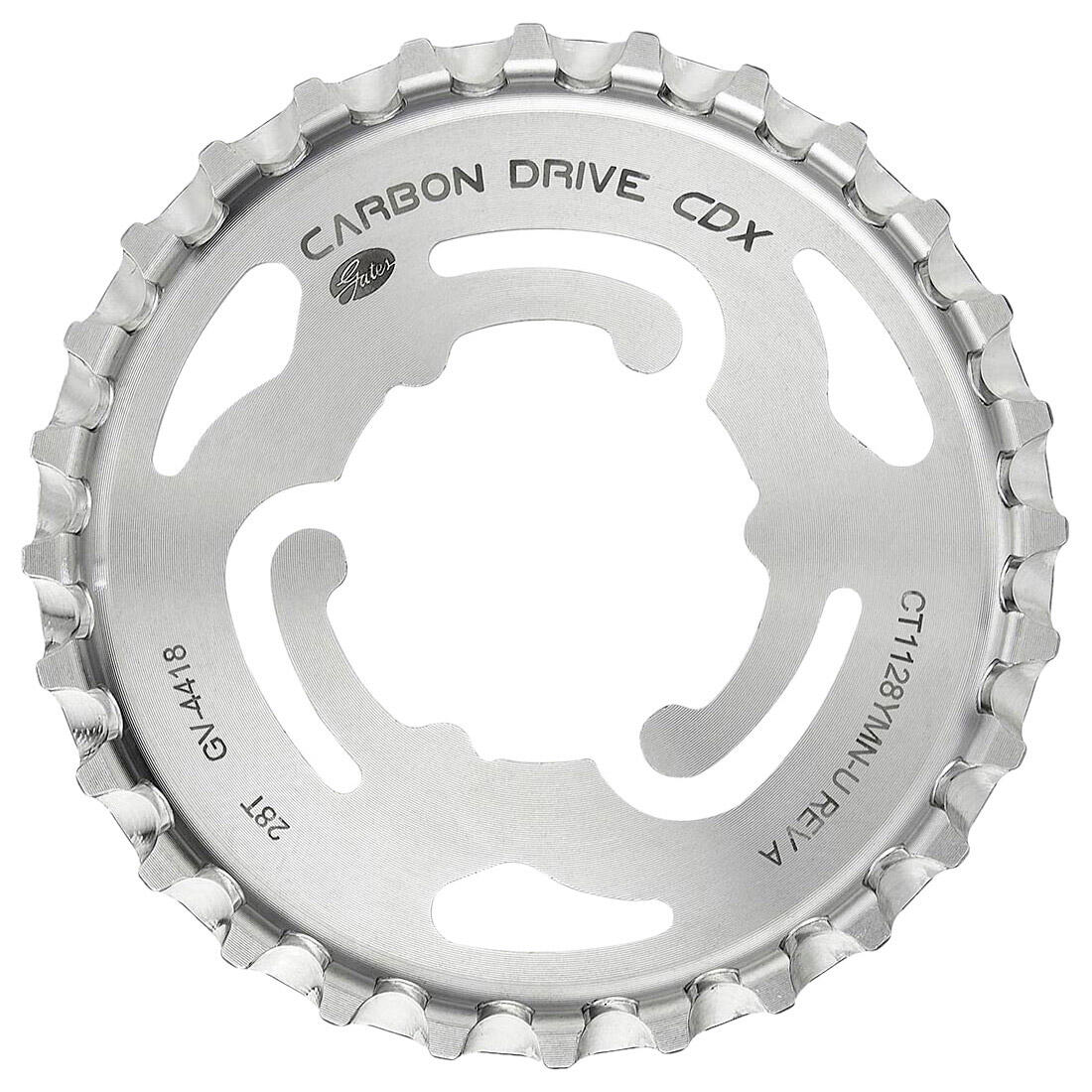 Shimano Gates Sprocket CDX 28T 9-Spline Cubo de Libre 2/2