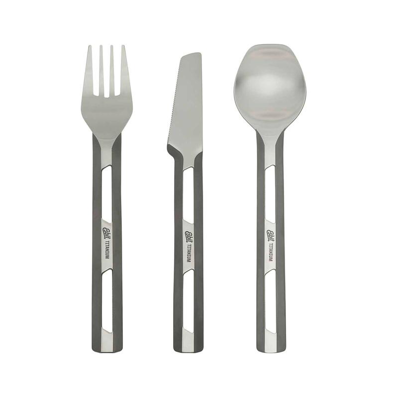 Set tacamuri camping titaniu Esbit TC4-TI, 3 piese