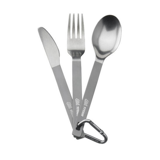Besteckset aus Titan inklusive Tasche Esbit