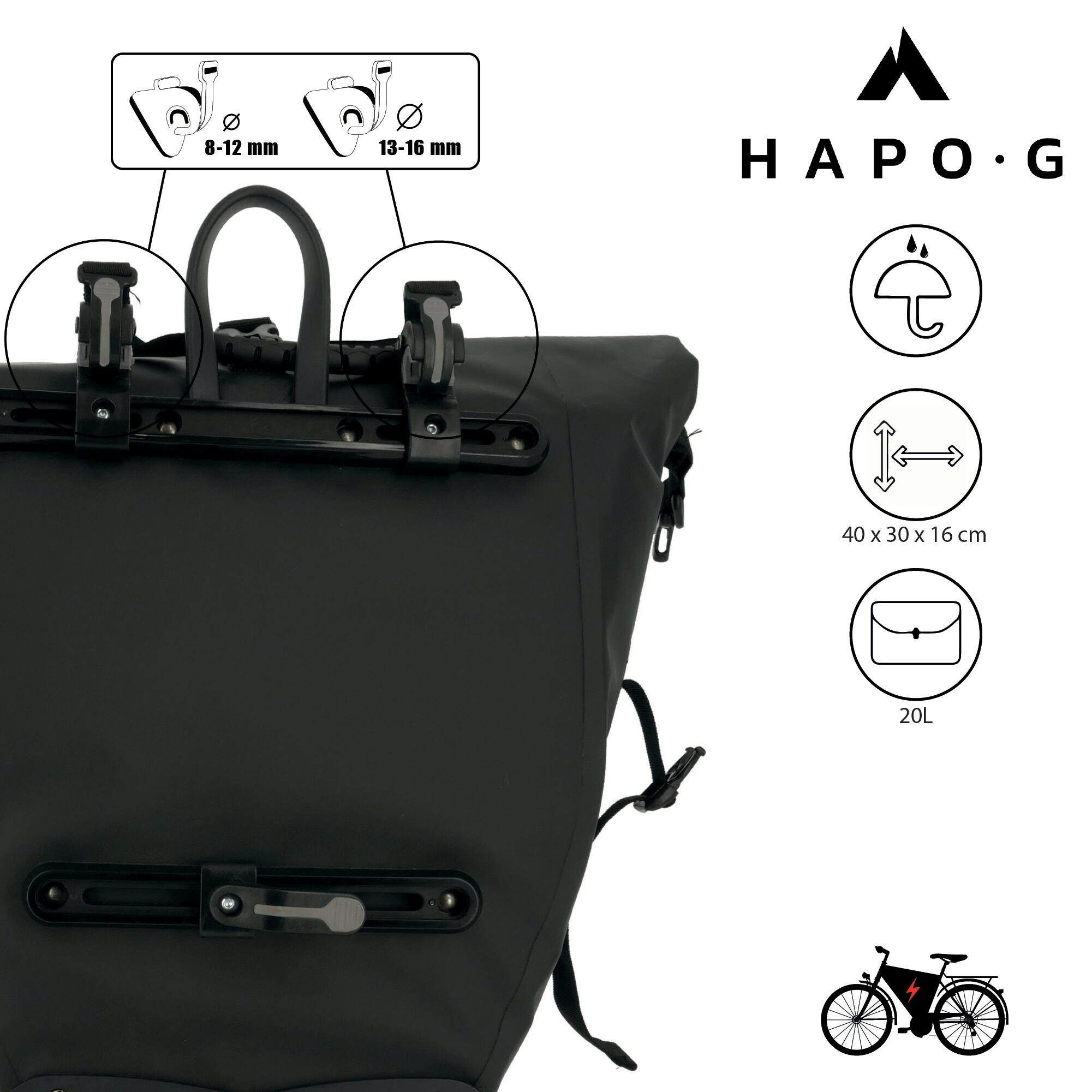 Borsa posteriore Hapo-G Waterproof 20 L 3/4