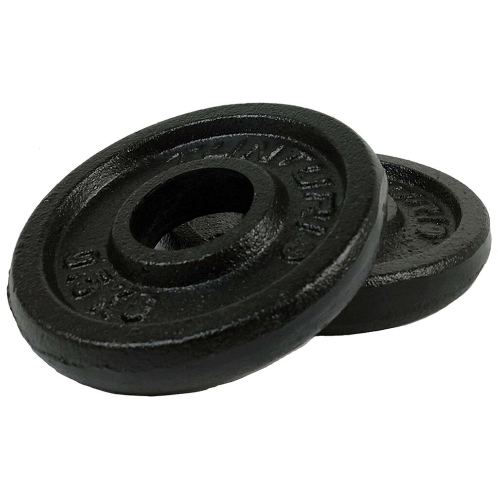 Weight plates - cast iron weight plates Black 2.5kg, Pair