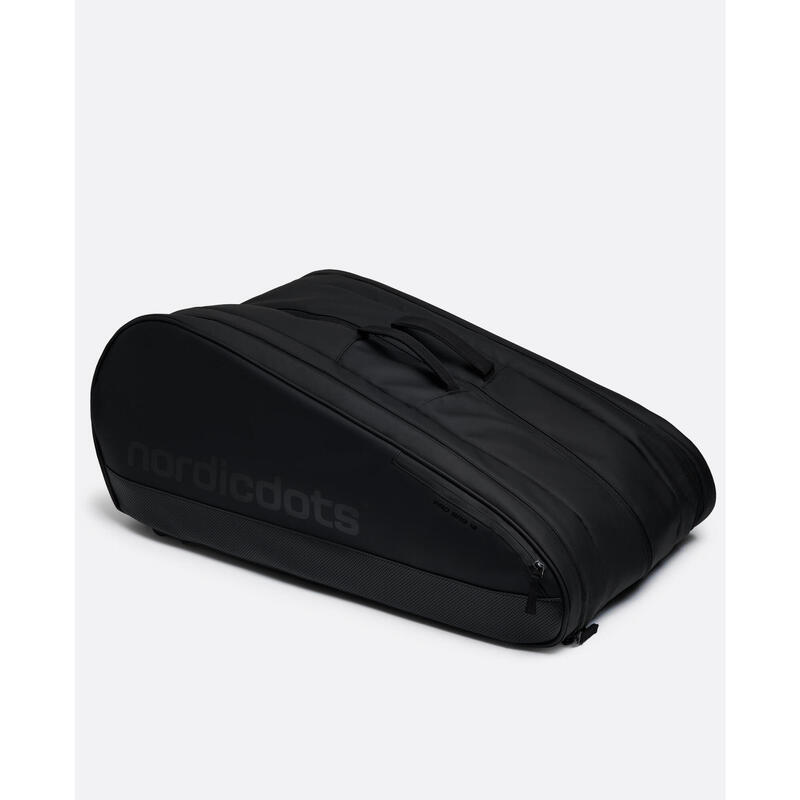 Geantă de tenis pentru adulți pentru 12 rachete PRO – Stealth Black