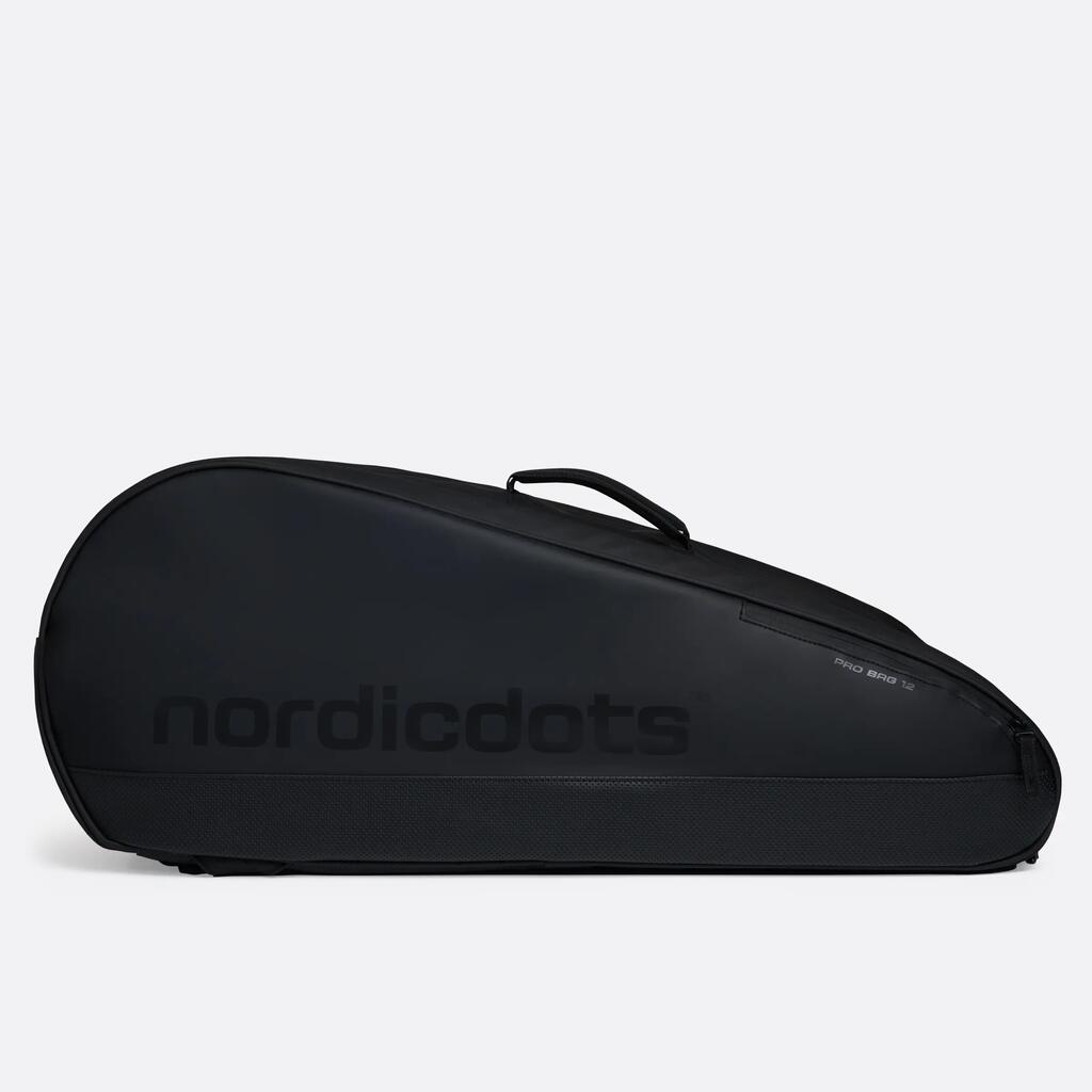 Adult Tennis Bag for 12 Rackets PRO - Stealth Black